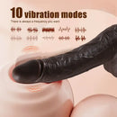 8.7in Soft Big Silicone Thrusting Rotating Heating Remote Dildo