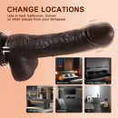 8.7in Soft Big Silicone Thrusting Rotating Heating Remote Dildo