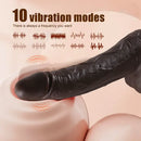 8.7in Soft Big Silicone Thrusting Rotating Heating Remote Dildo