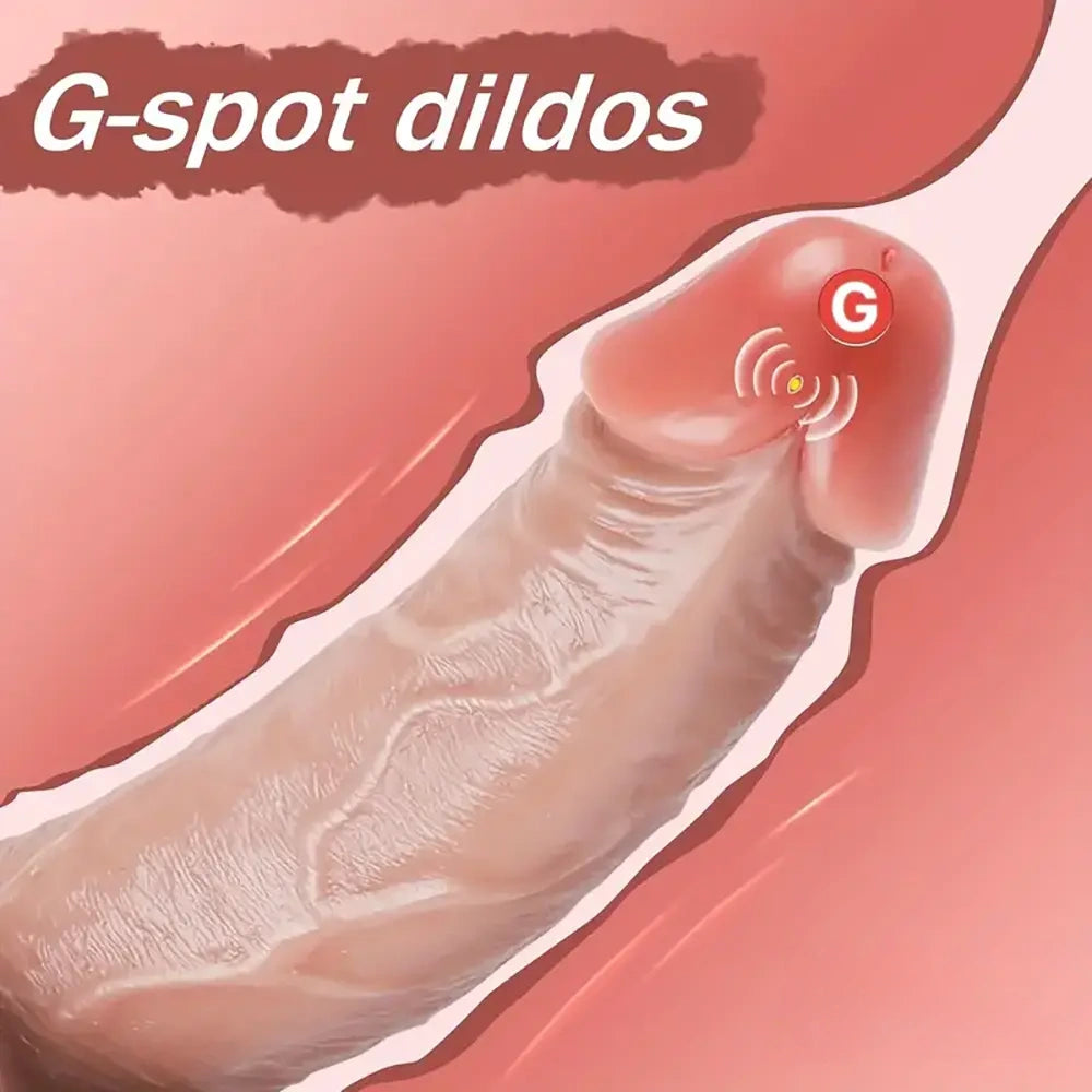 8.7in Soft Real Silicone Big Dildo For G Spot Women Pleasure Sex Toy