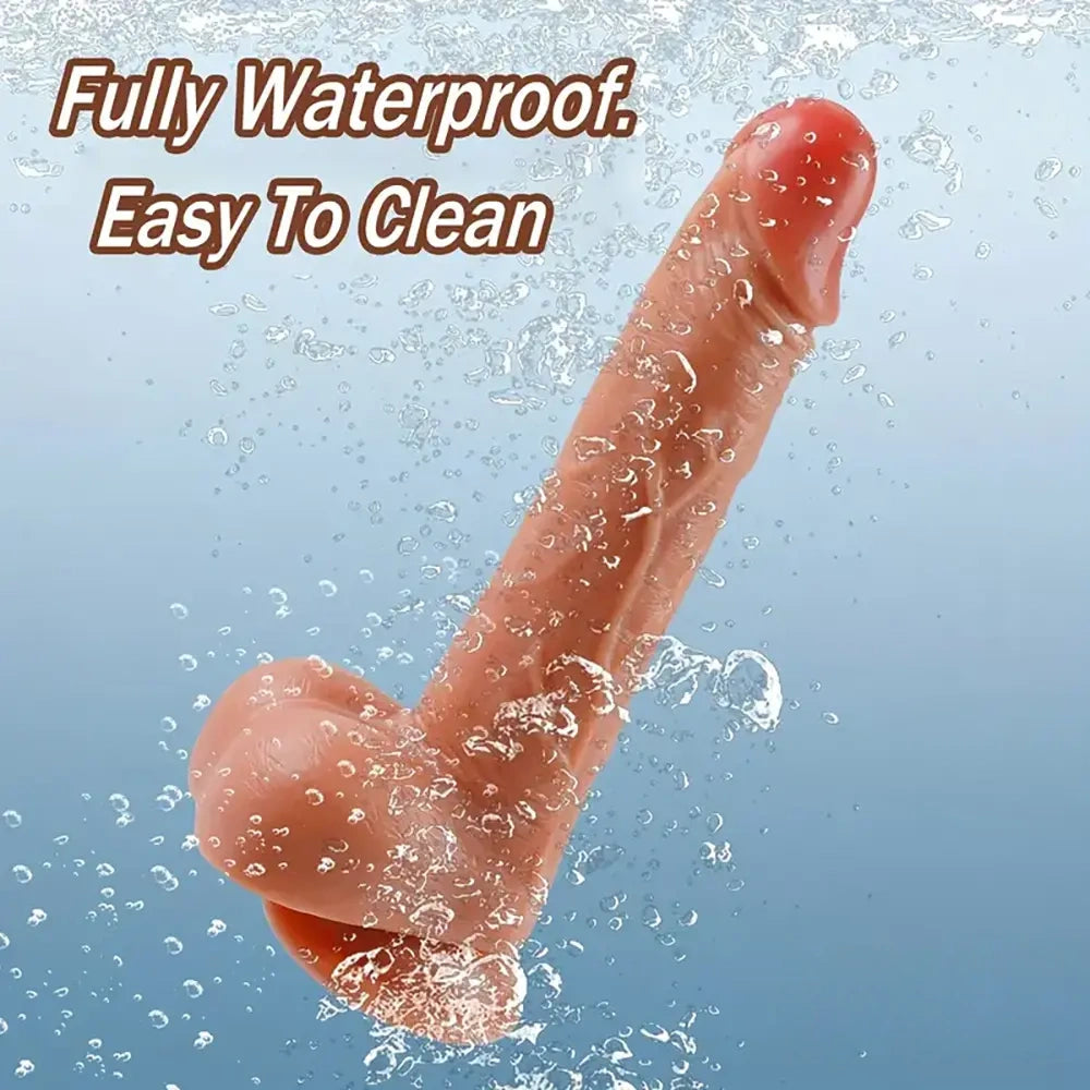 8.7in Soft Real Silicone Big Dildo For G Spot Women Pleasure Sex Toy