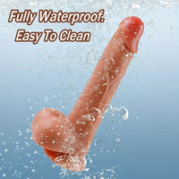 8.7in Soft Real Silicone Big Dildo For G Spot Women Pleasure Sex Toy