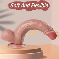 8.7in Soft Real Silicone Big Dildo For G Spot Women Pleasure Sex Toy