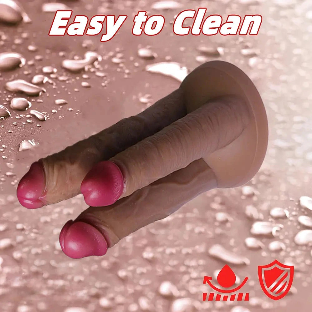 8.7in Triple Ended Realistic Dildo For Women Couple Homosexual Love Toy