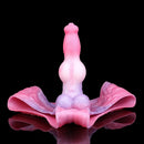 8.81in Knot Dog Silicone Monster Strap on Dildo For Couples Sex Using