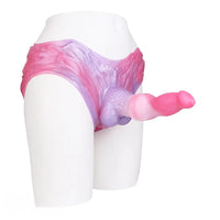 8.81in Knot Dog Silicone Monster Strap on Dildo For Couples Sex Using