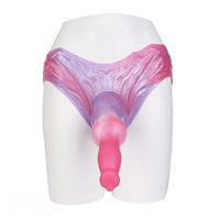 8.81in Knot Dog Silicone Monster Strap on Dildo For Couples Sex Using