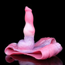 8.81in Knot Dog Silicone Monster Strap on Dildo For Couples Sex Using