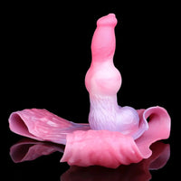 8.81in Knot Dog Silicone Monster Strap on Dildo For Couples Sex Using