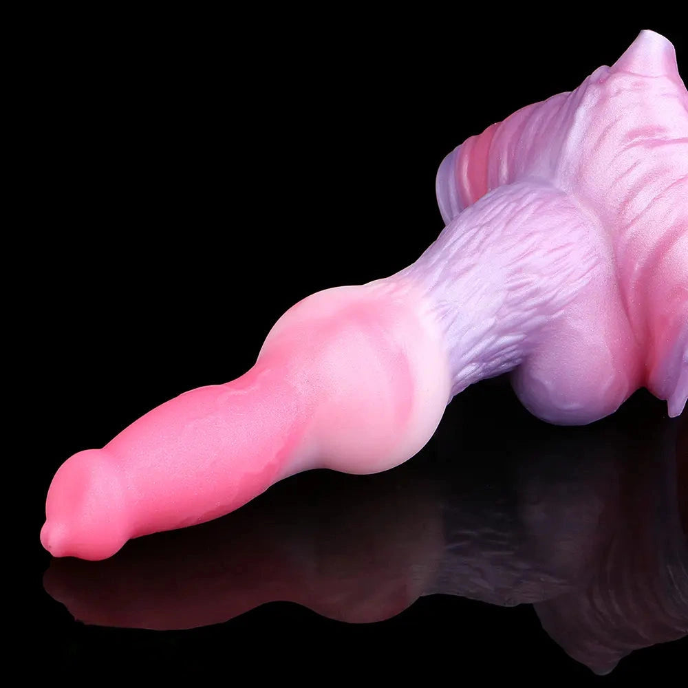 8.81in Knot Dog Silicone Monster Strap on Dildo For Couples Sex Using
