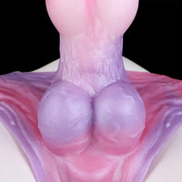 8.81in Knot Dog Silicone Monster Strap on Dildo For Couples Sex Using