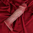 8.82in Blue Veins Hollow Dildo Cock Sleeve With Cock Ring For Vagina Sex