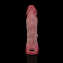 8.82in Blue Veins Hollow Dildo Cock Sleeve With Cock Ring For Vagina Sex
