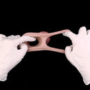 8.82in Blue Veins Hollow Dildo Cock Sleeve With Cock Ring For Vagina Sex