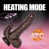8.82in Compact Electric Heating Vibrating Auto Dildo With Realistic Texture