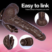 8.82in Compact Electric Heating Vibrating Auto Dildo With Realistic Texture
