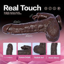 8.82in Compact Electric Heating Vibrating Auto Dildo With Realistic Texture