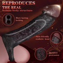 8.82in Super Soft Silicone Realistic Textured Reusable Erotica Dildo Sleeve
