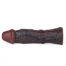 8.82in Super Soft Silicone Realistic Textured Reusable Erotica Dildo Sleeve