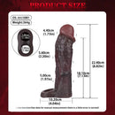 8.82in Super Soft Silicone Realistic Textured Reusable Erotica Dildo Sleeve