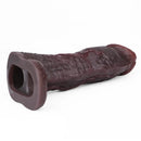 8.82in Super Soft Silicone Realistic Textured Reusable Erotica Dildo Sleeve