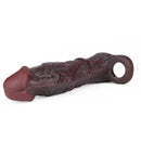 8.82in Super Soft Silicone Realistic Textured Reusable Erotica Dildo Sleeve