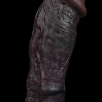 8.82in Super Soft Silicone Realistic Textured Reusable Erotica Dildo Sleeve