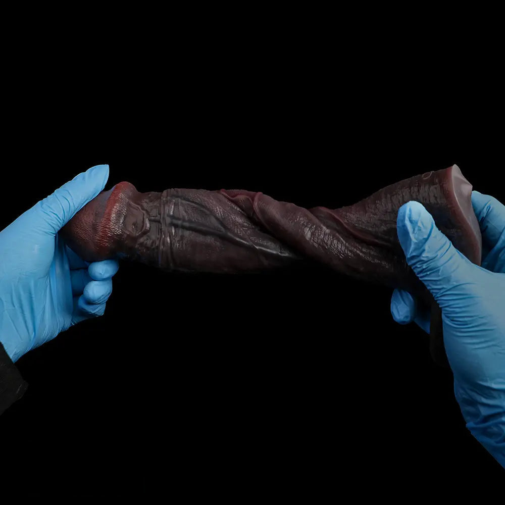 8.82in Super Soft Silicone Realistic Textured Reusable Erotica Dildo Sleeve