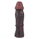 8.82in Super Soft Silicone Realistic Textured Reusable Erotica Dildo Sleeve