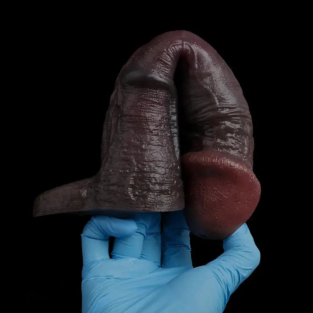 8.82in Super Soft Silicone Realistic Textured Reusable Erotica Dildo Sleeve