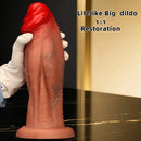8.85in 10.23in 11.41in Extra Large Liquid Silicone Soft Lifelike Female Dildo