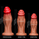 8.85in 10.23in 11.41in Extra Large Liquid Silicone Soft Lifelike Female Dildo