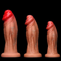 8.85in 10.23in 11.41in Extra Large Liquid Silicone Soft Lifelike Female Dildo