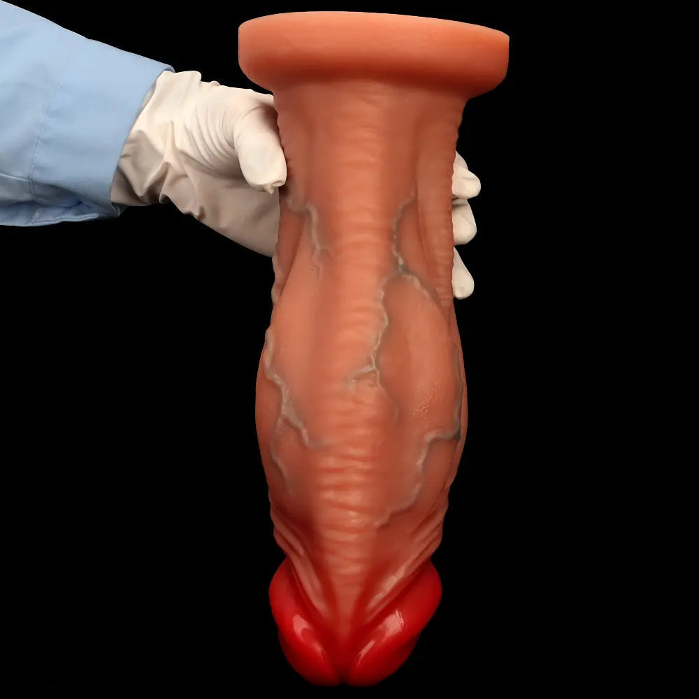 8.85in 10.23in 11.41in Extra Large Liquid Silicone Soft Lifelike Female Dildo