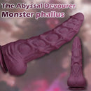 8.85in 10.62in Ultra Soft Silicone Thick Anal Monster Dildo With Curved Shaft