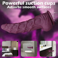 8.85in 10.62in Ultra Soft Silicone Thick Anal Monster Dildo With Curved Shaft