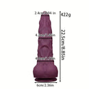 8.85in 10.62in Ultra Soft Silicone Thick Anal Monster Dildo With Curved Shaft