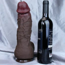 8.85in 10in 10.8in 11.8in Realistic Skin Double Layer Large Silicone Dildo