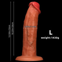 8.85in 11.02in 12.59in Eggless Extra Large Silicone Soft Big Dildo For Sex