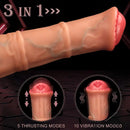 8.85in 4in1 Heating Thrusting Vibrating Rotation Remote Horse Cock Dildo