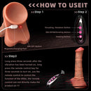 8.85in 4in1 Heating Thrusting Vibrating Rotation Remote Horse Cock Dildo