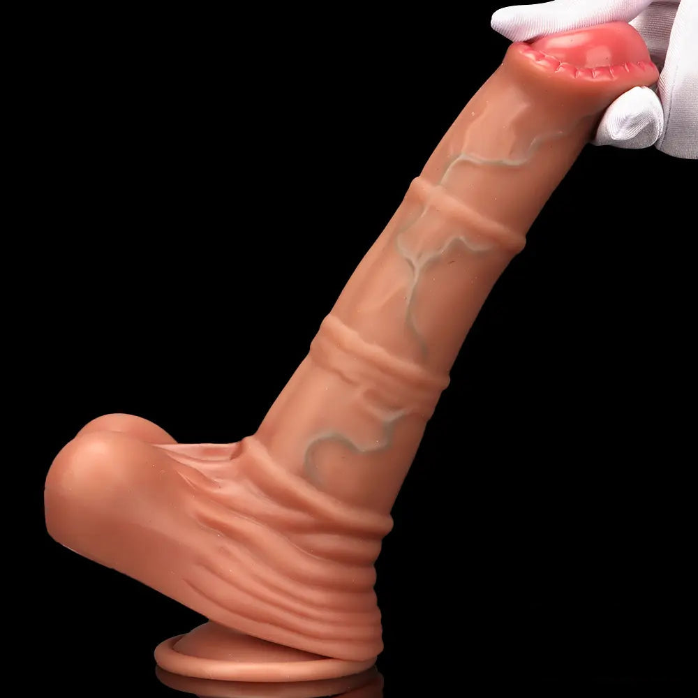 8.85in 4in1 Heating Thrusting Vibrating Rotation Remote Horse Cock Dildo