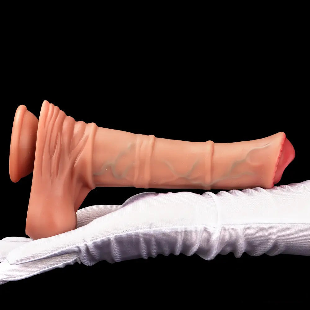 8.85in 4in1 Heating Thrusting Vibrating Rotation Remote Horse Cock Dildo