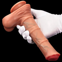 8.85in 4in1 Heating Thrusting Vibrating Rotation Remote Horse Cock Dildo