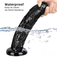 8.85in 9.05in 10.23in 10.63in 13.78in Huge Black Lifelike Dildo