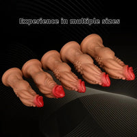 8.85in 9.64in 10.23in 11.41in 12.59in Odd-shaped Large Silicone Penis Dildo