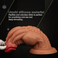 8.85in 9.64in 10.23in 11.41in 12.59in Odd-shaped Large Silicone Penis Dildo