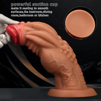 8.85in 9.64in 10.23in 11.41in 12.59in Odd-shaped Large Silicone Penis Dildo