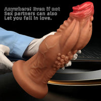 8.85in 9.64in 10.23in 11.41in 12.59in Odd-shaped Large Silicone Penis Dildo