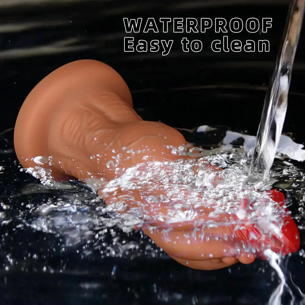 8.85in 9.64in 10.23in 11.41in 12.59in Odd-shaped Large Silicone Penis Dildo